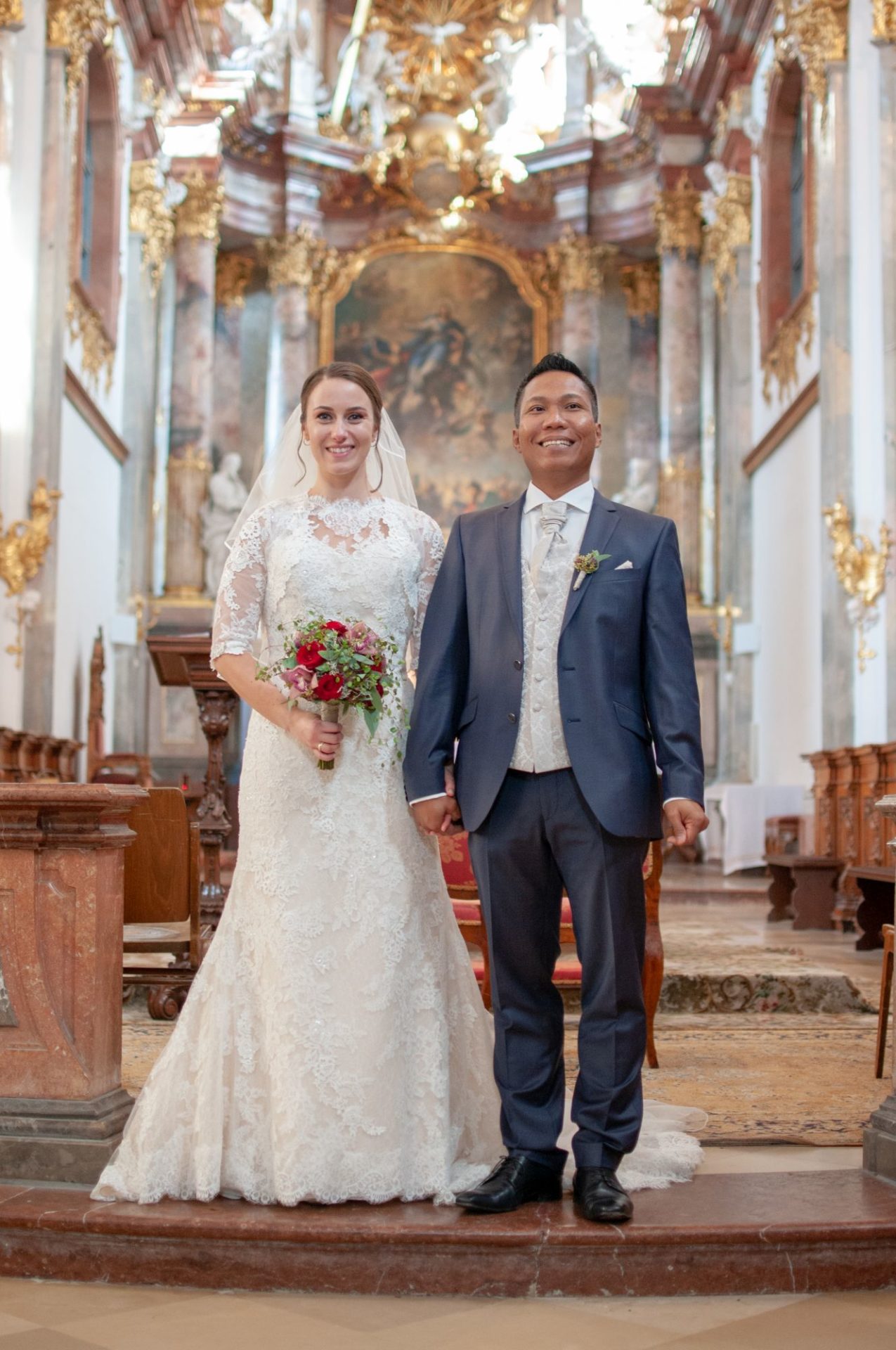 Brautpaar in Kirche